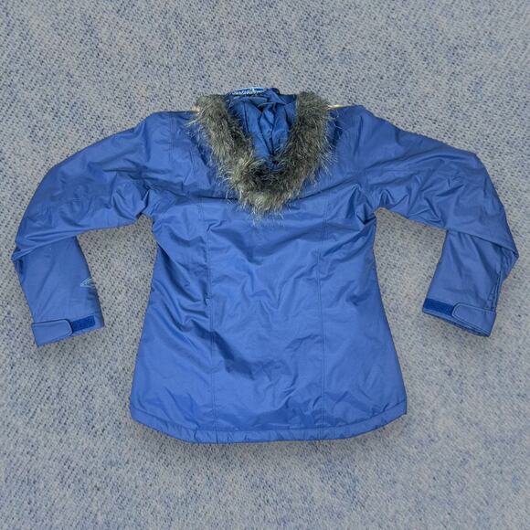 Columbia Women’s Winter Coat Waterproof Jacket - Blue, Size: XS, Faux Fur Hood - Picture 4 of 8